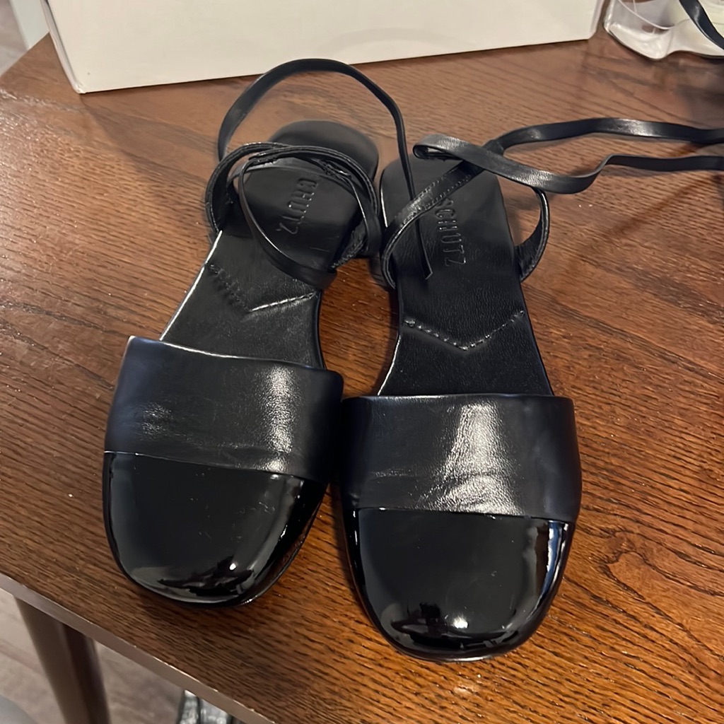 Shutz Ariel Leather Flat
